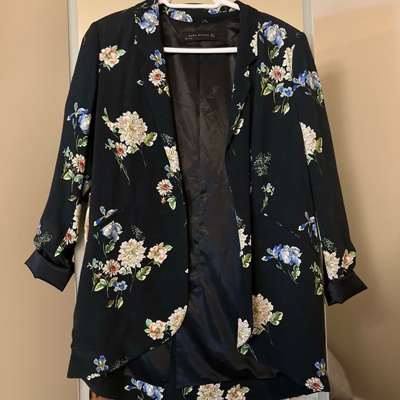 Floral print loose fit blazer - Picture 4 of 4